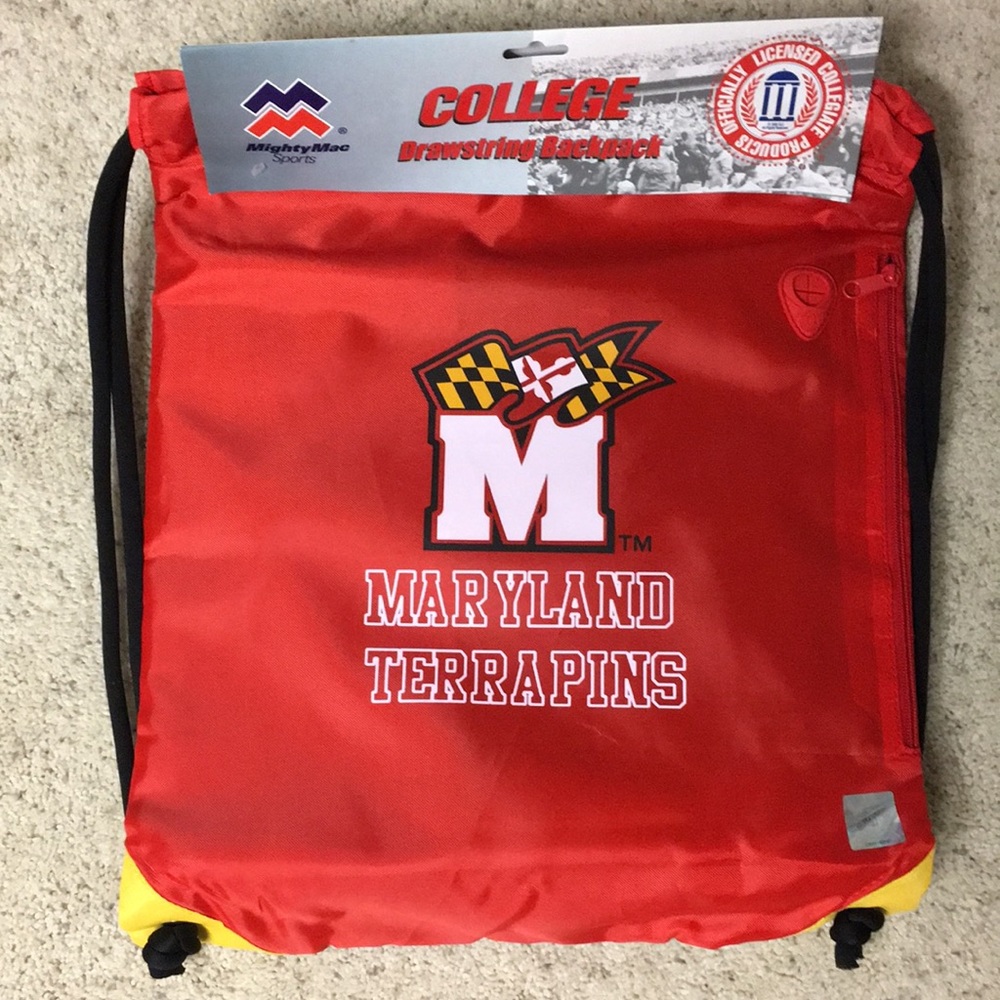 NWT UMD College Drawstring Backpack